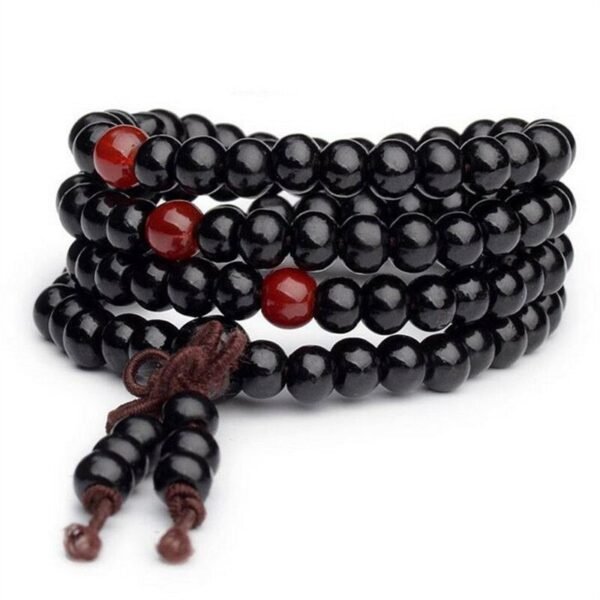 New Chinese-Style Popular Multi-Layer Faux-Sandalwood Beaded Bracelet